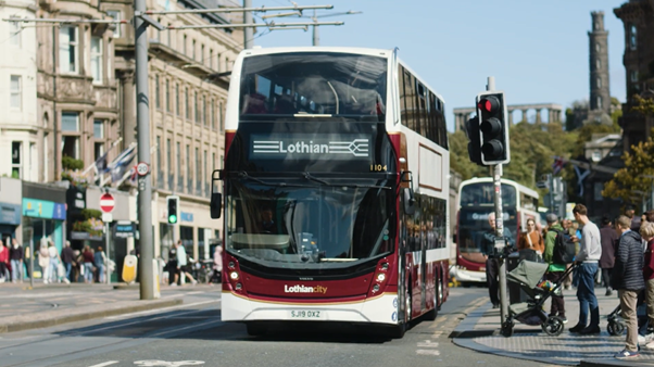 A still image from the Every Lothian Bus advertisement.